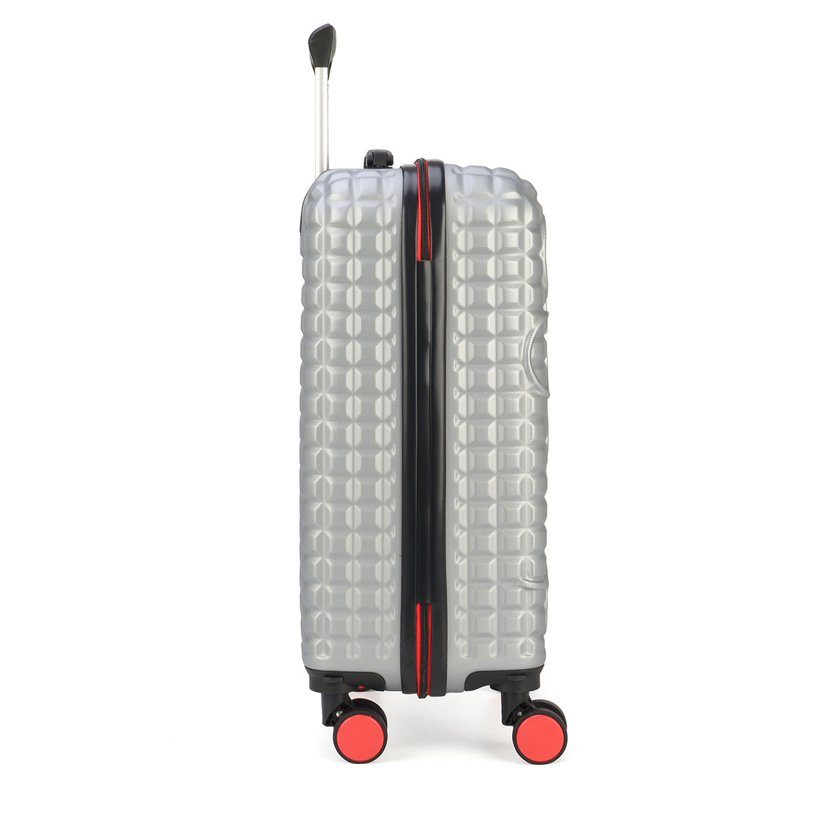 Mickey Maple Embossed Travel Suitcase Silver