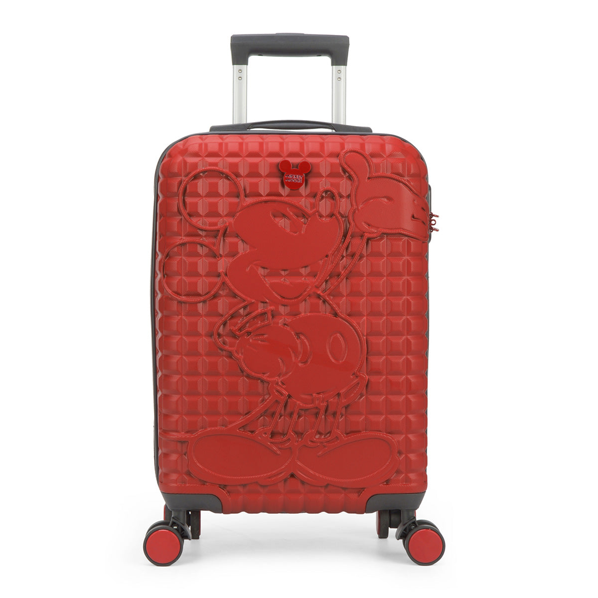 Mickey Maple Red Embossed Travel Bag
