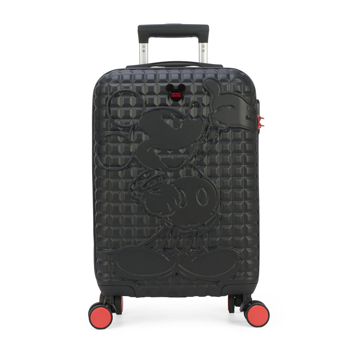 Mickey Black Embossed Maple Suitcase