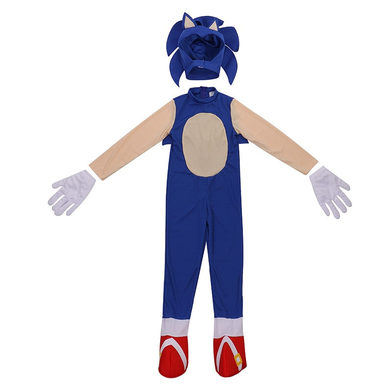 Fantasia Sonic Infantil Cosplay