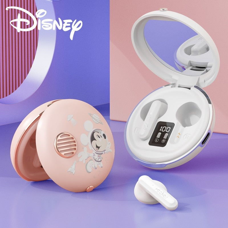 Fones de Ouvido Mickey Space Make Up Mirror Bluetooth Disney