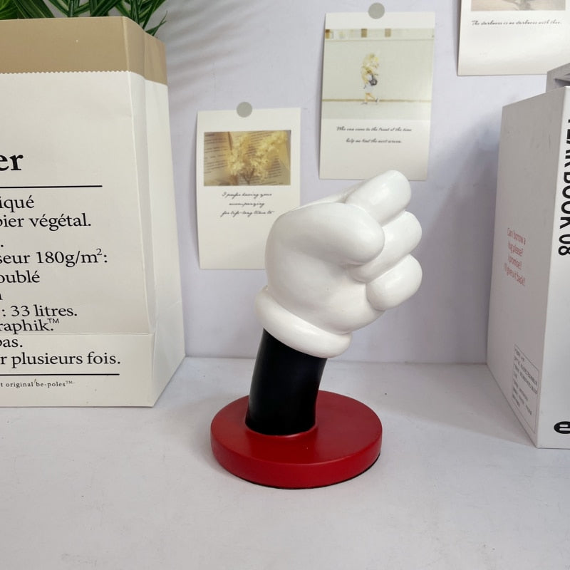 Flower Vase Table Decorative Mickey Hand
