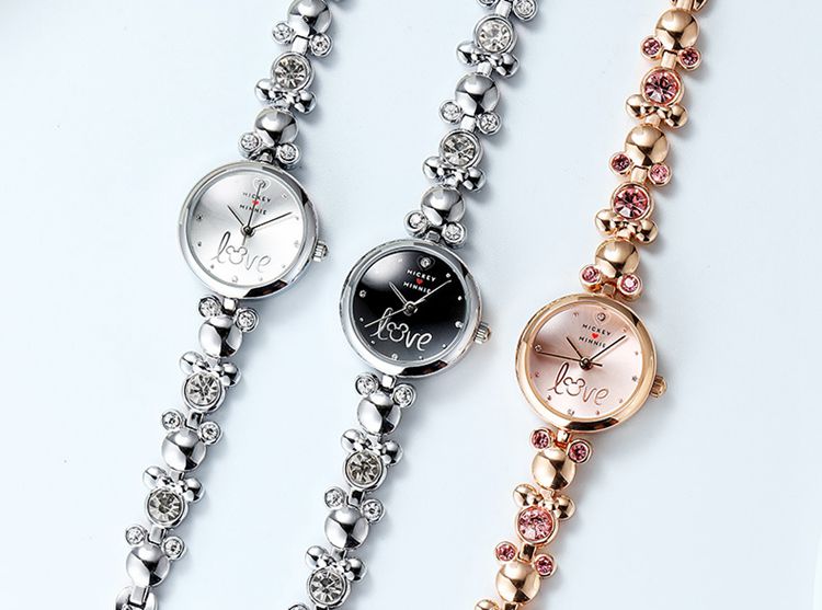 Reloj de pulsera Mickey y Minnie Love Disney
