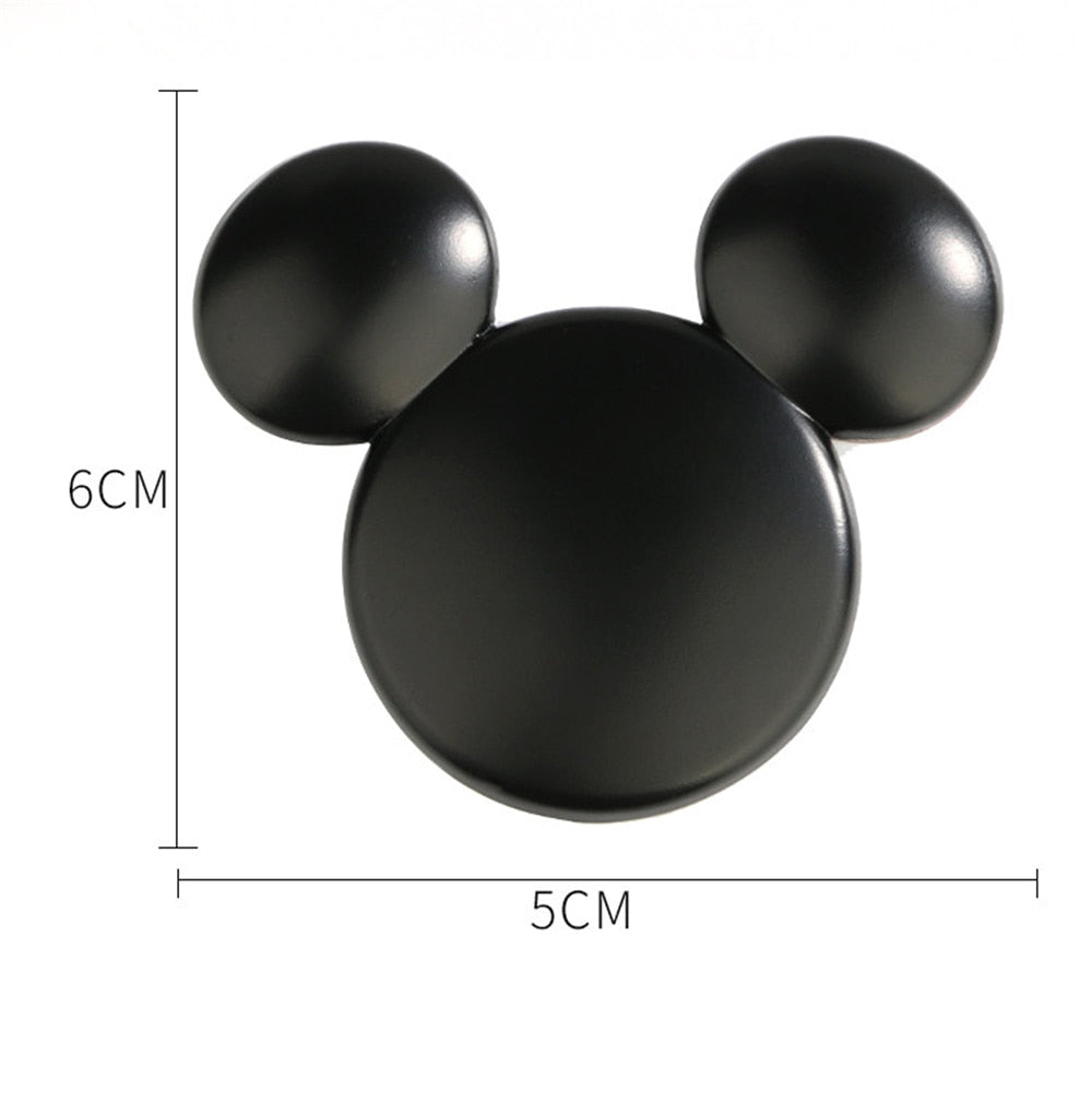 Sticker Car Mickey Ears 3D Black Decorative