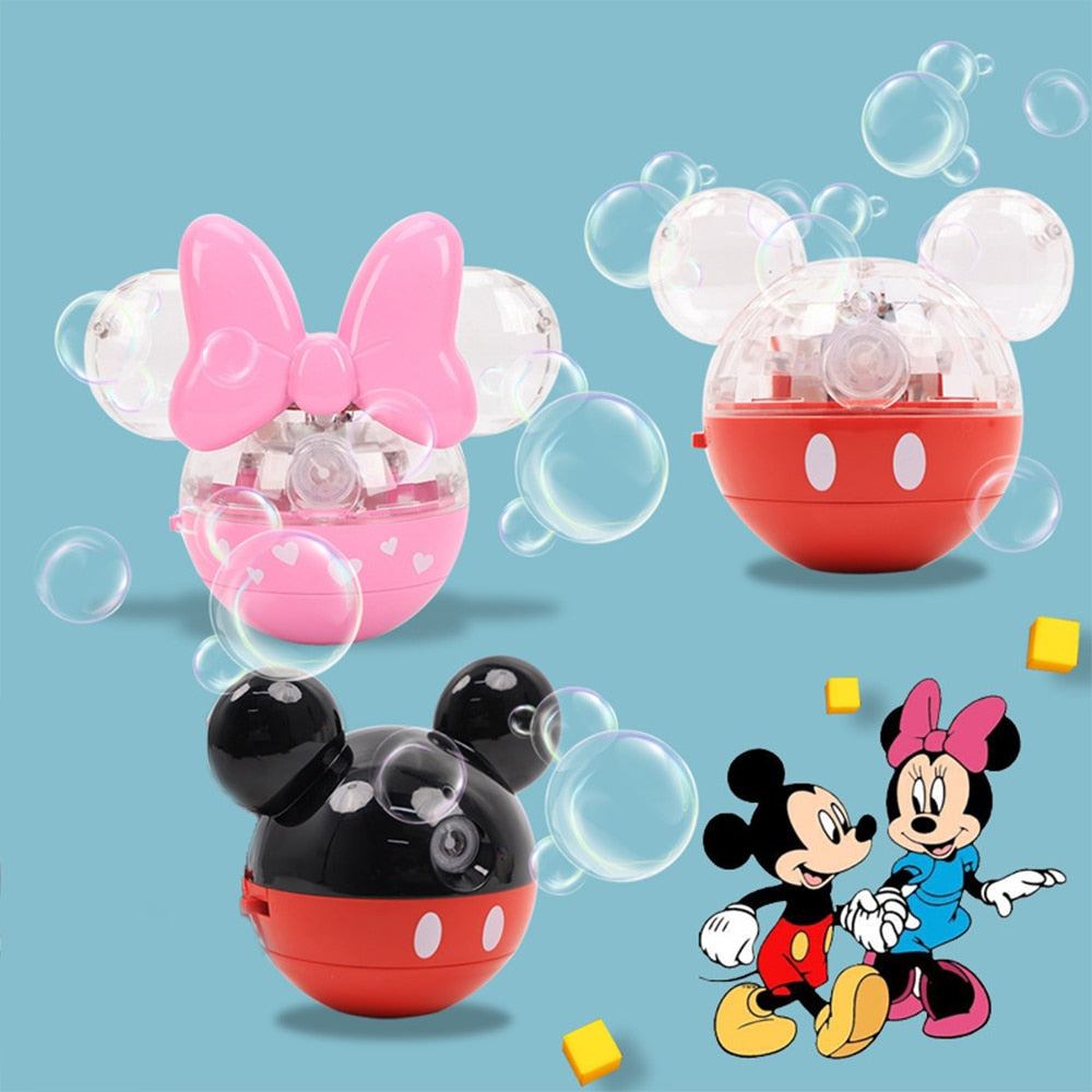 Mickey and Minnie Ball Shape Light Music Disney Soap Bubble Machine