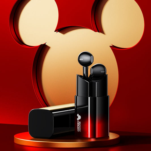 Mickey Lipstick TWS Wireless Bluetooth 5.1 Disney Headphones