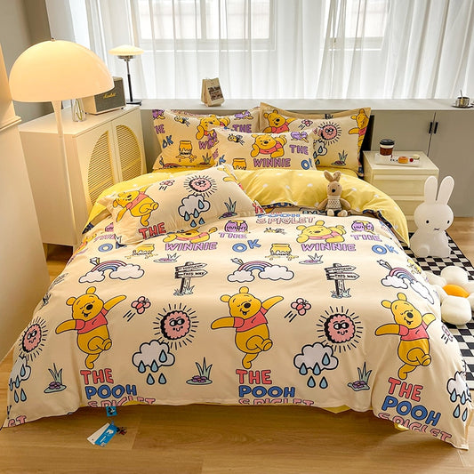 Pooh Disney Duvet Cover Kit, Sheet and Pillowcase
