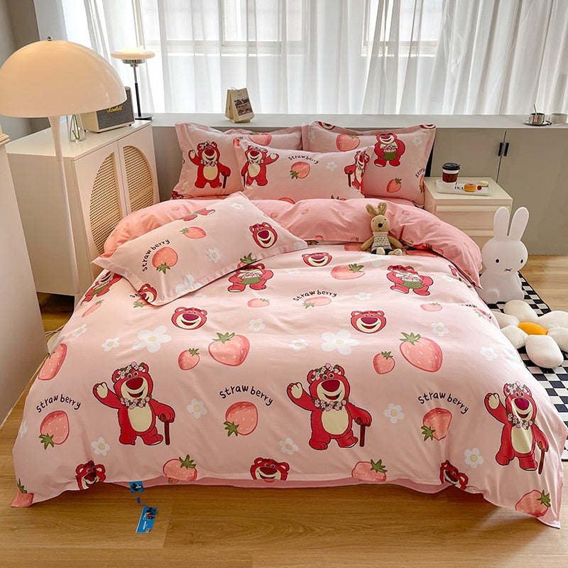 Lotso Toy Story Disney Duvet Cover, Sheet and Pillowcase Kit