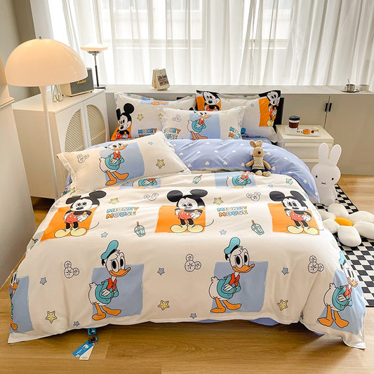 Duvet Cover Kit, Sheet and Pillowcase Mickey and Donald Disney