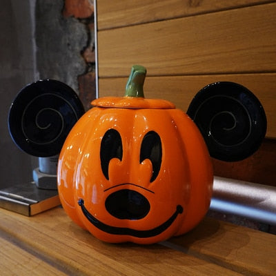 Pumpkin Halloween Mickey Ceramic Baleiro Limited Edition Disney