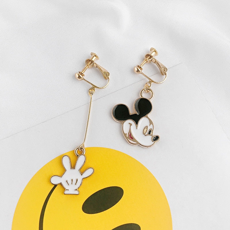 Mickey Head and Hand Earrings