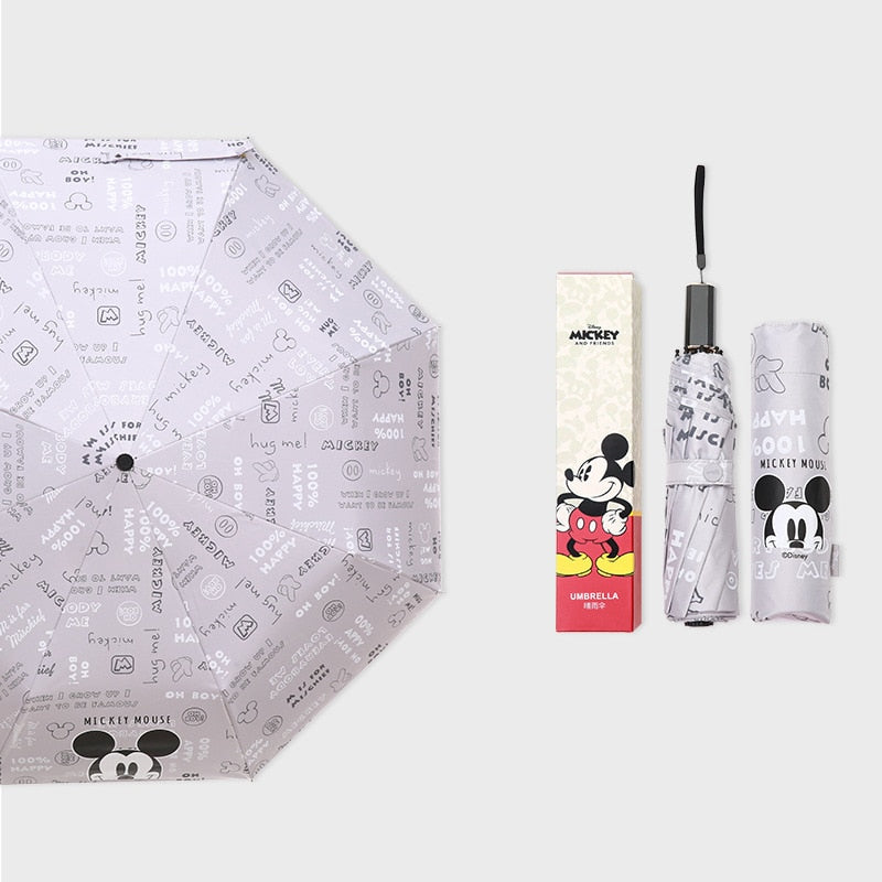 Mickey Gray Umbrella with Sun Protection UPF50+ Adult Disney Original