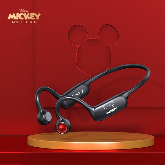 Fones de Ouvido por Condução Óssea Mickey Disney TWS Wireless Bluetooth 5.1 com Redução de Ruído