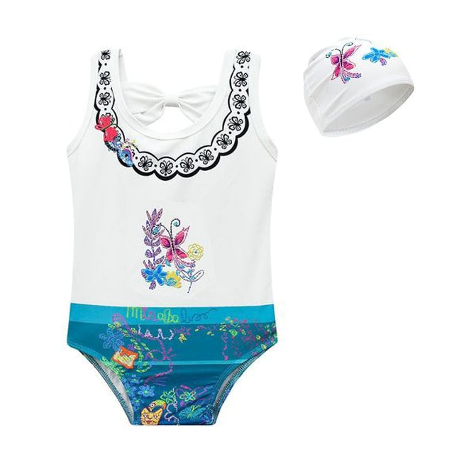 Swimsuit Children's Swimwear Mirabel Encanto Cosplay