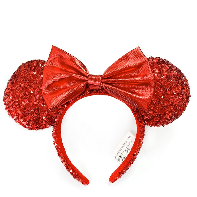 Tiara Minnie Luxo Vermelha Disney