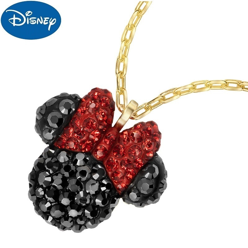 Mickey Minnie Crystal Disney Necklace