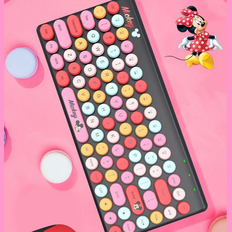 Mickey Disney Retro Keyboard and Wireless Mouse