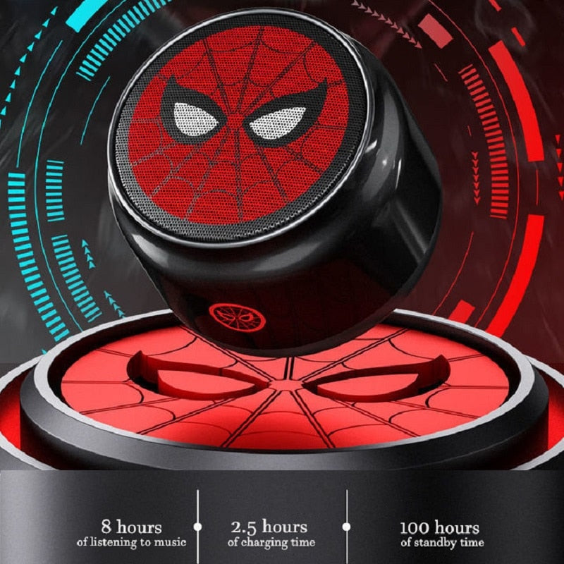 Spider-Man, Black Panther and Iron Man Marvel Mini Bluetooth Speaker