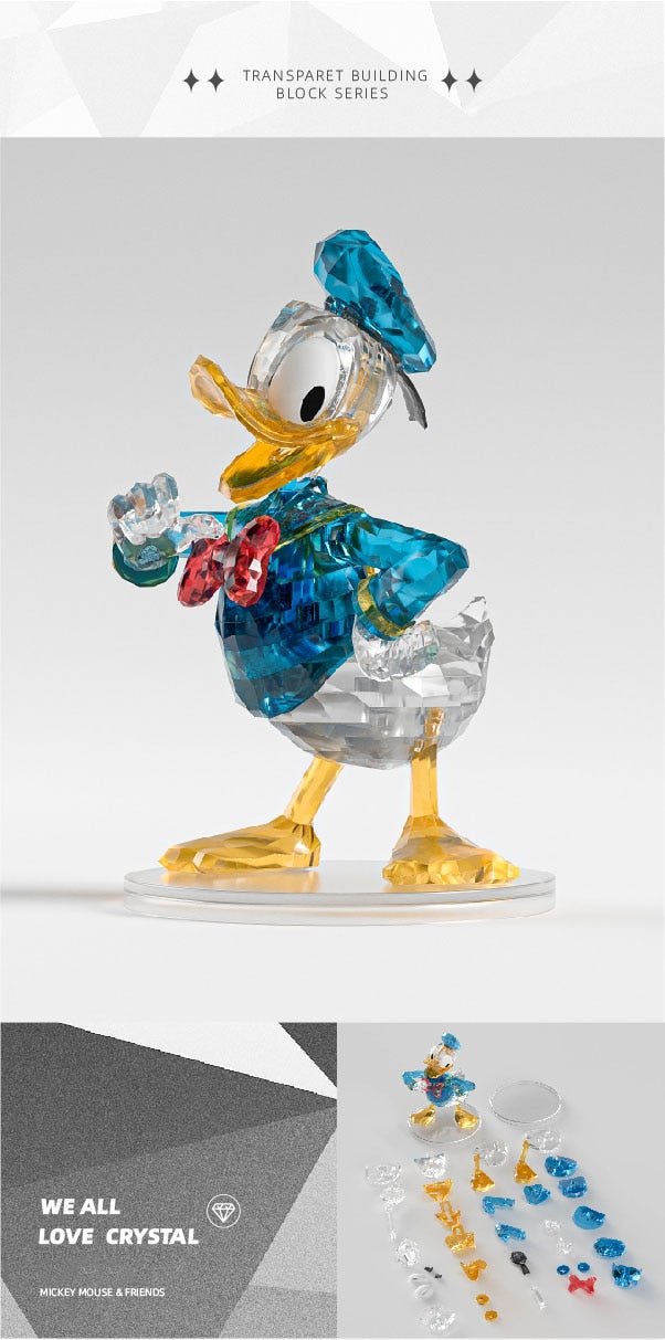 Rompecabezas 3D de bloques de cristal de Donald Disney