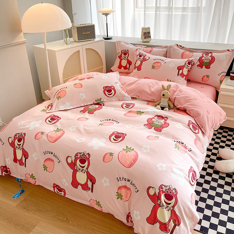 Lotso Toy Story Disney Duvet Cover, Sheet and Pillowcase Kit