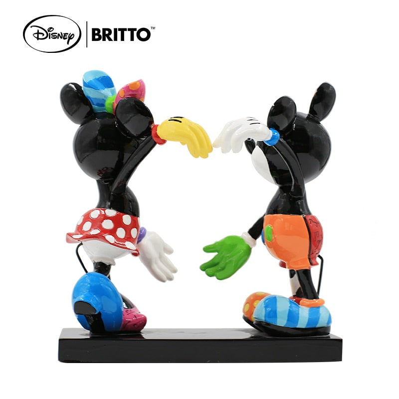 Heart Mickey and Minnie Romero Britto Disney Statue