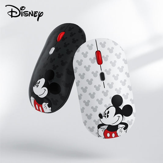 Ratón Sem Fio Mickey Disney Silencioso 1600 DPI Inalámbrico 2.4G USB Bluetooth 5.0