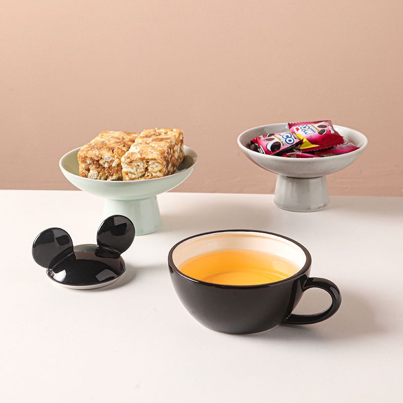 Tetera y taza de té Mickey de cerámica de Disney