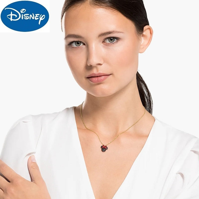 Mickey Minnie Crystal Disney Necklace