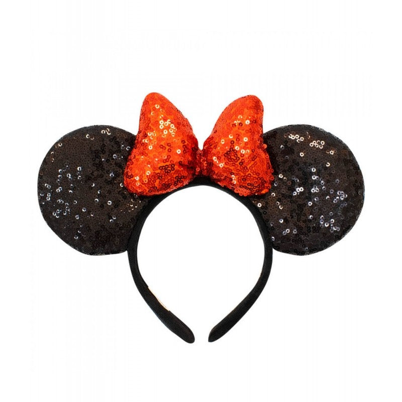 Tiara Minnie Ears Bow Sequins Official Luxury Disney