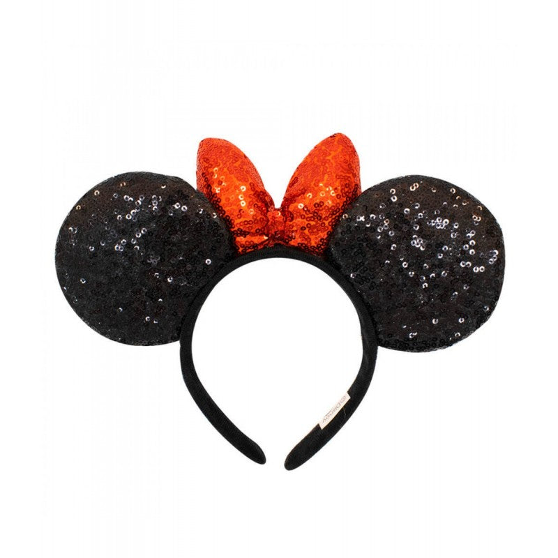 Tiara Minnie Ears Bow Sequins Official Luxury Disney