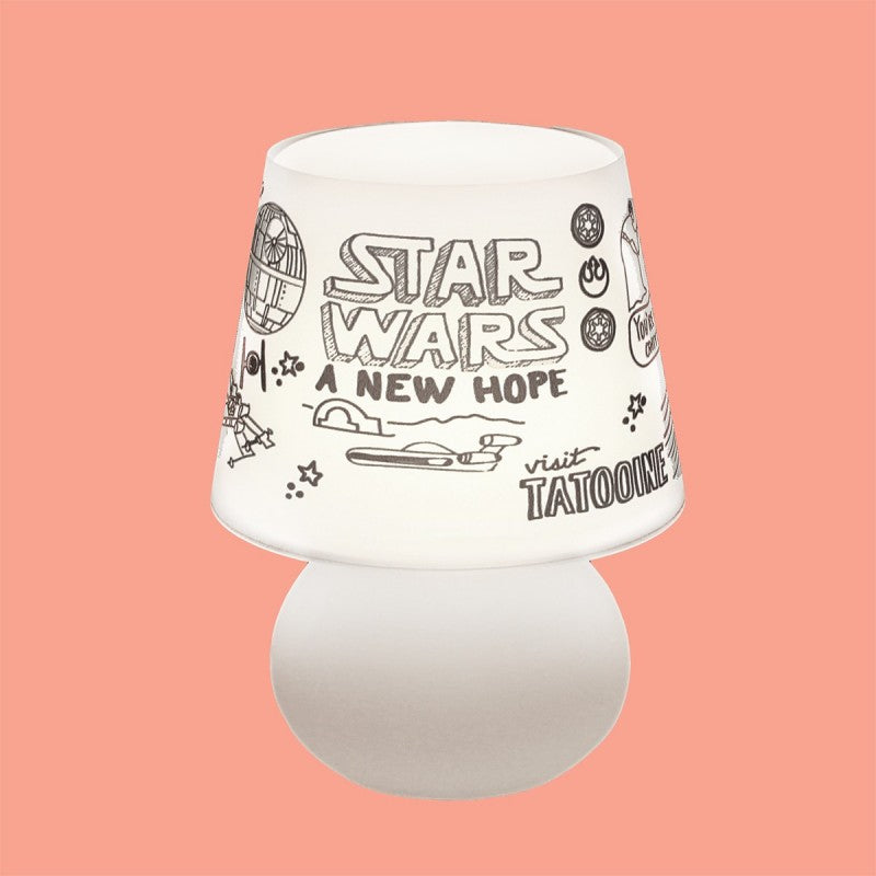 Abajur Luminária de Mesa Micro Lampe Star Wars Doodles Disney