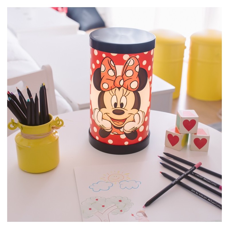 Abajur Luminária de Mesa Minnie Mouse