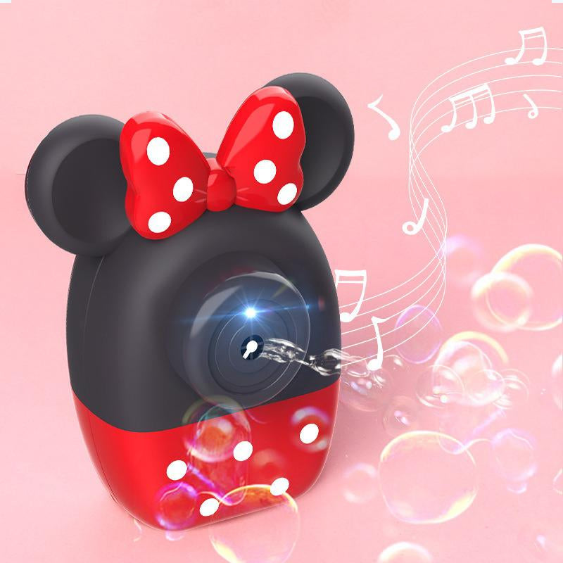 Máquina de pompas de jabón de Disney con música ligera de Mickey y Minnie