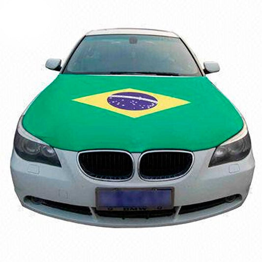 Brazil Flag for Car Hood with Elastic