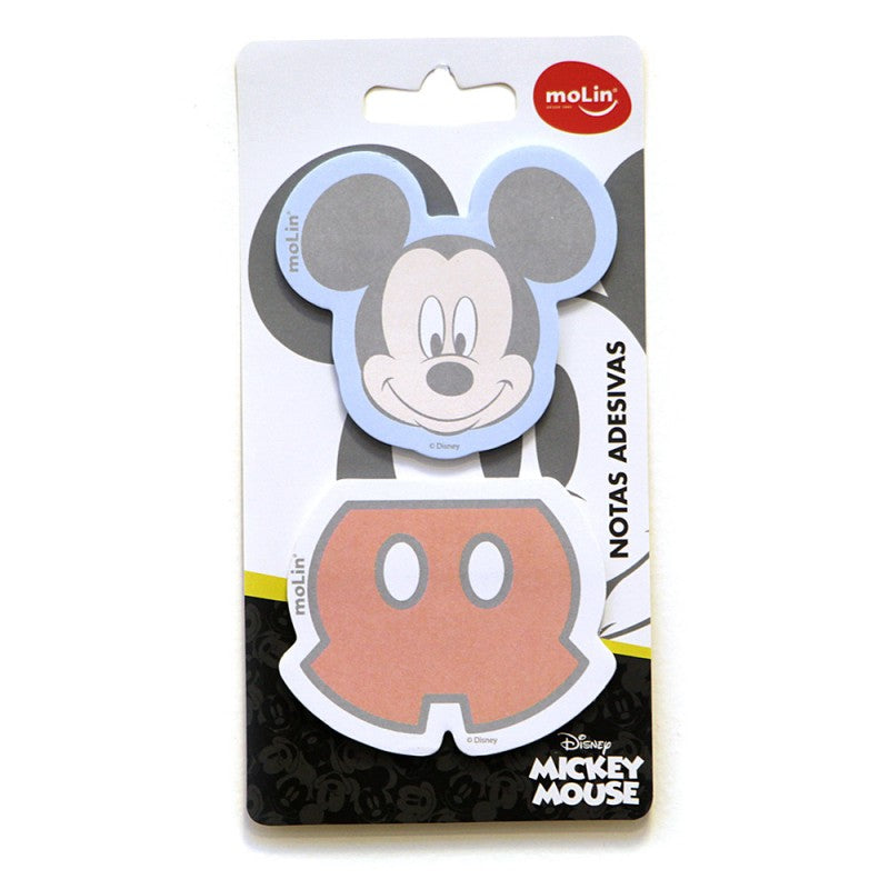 Mickey Sticky Note Pad Bookmark - 2 pads 25 notes