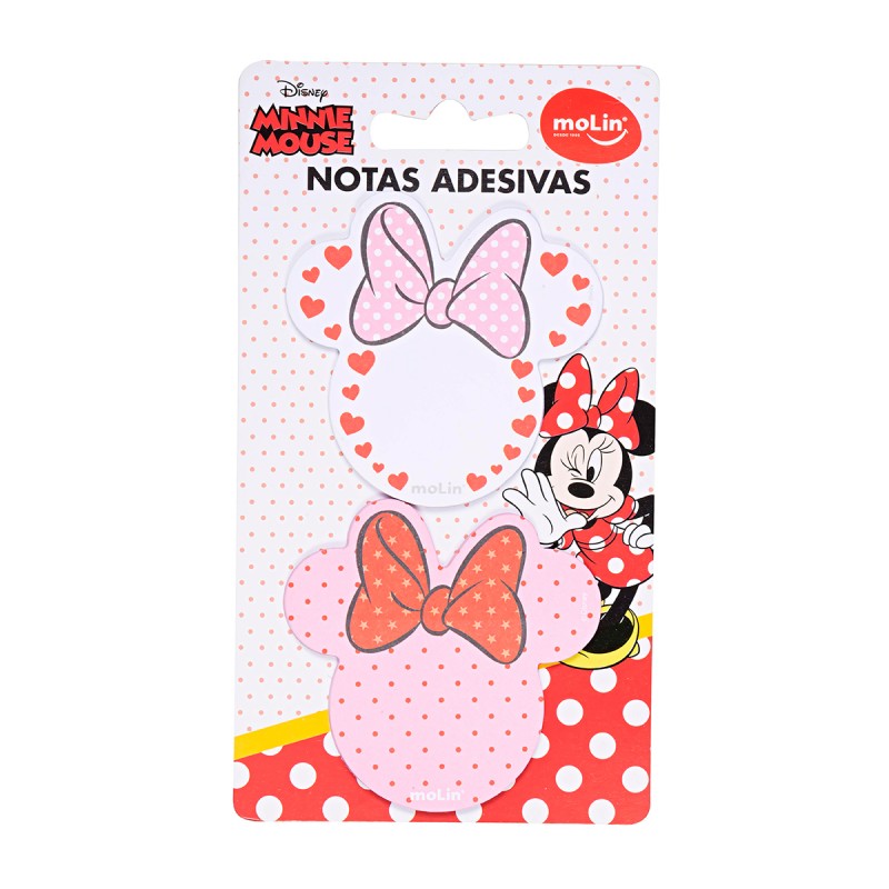 Bloc de notas adhesivas Minnie Bookmark - 2 blocs de 25 notas