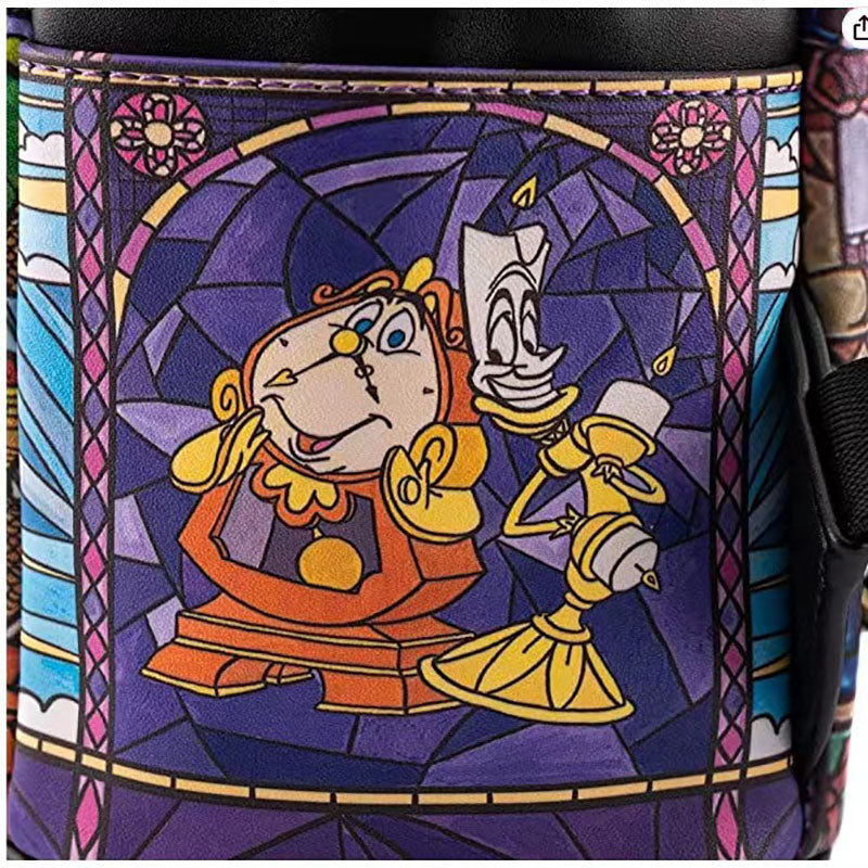 Bolsa Mochila de Costas A Bela e a Fera Loungefly Original Disney