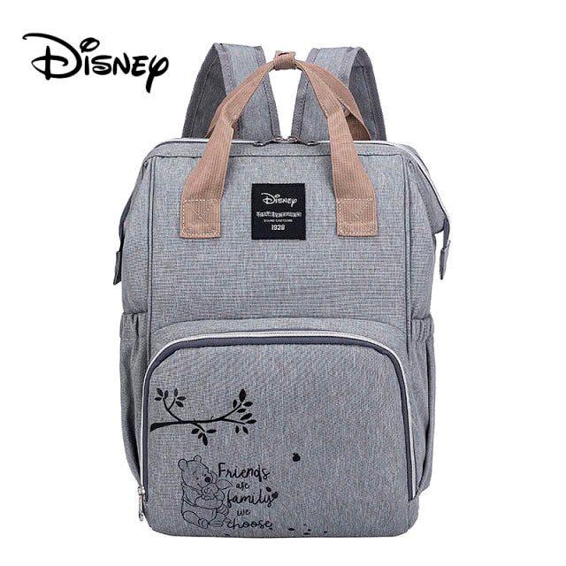 Bolsa Mochila Maternidade Mickey, Minnie, Pooh Disney