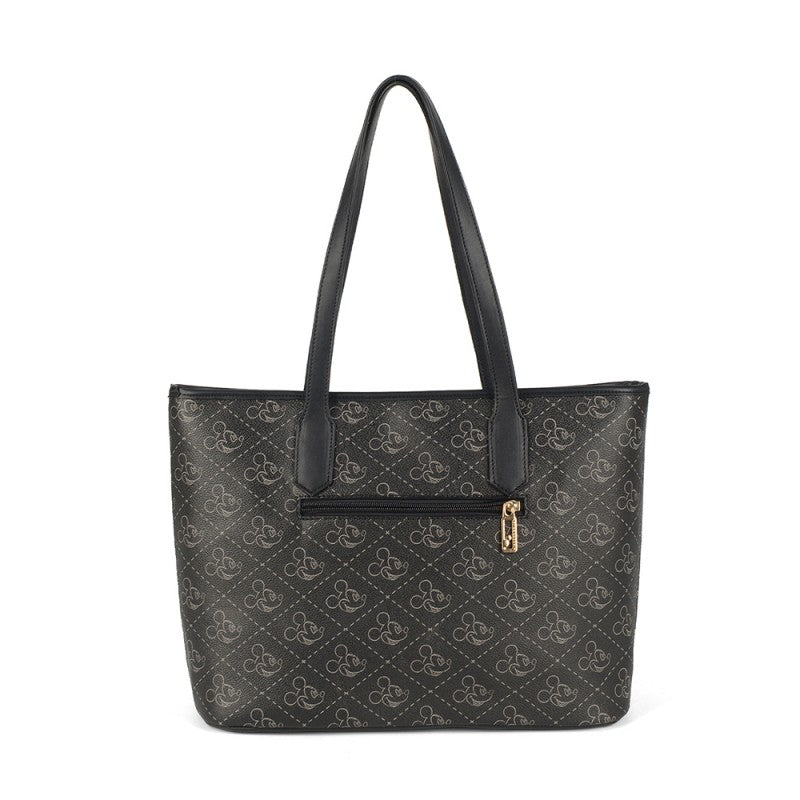 Bolsa Tote Mickey Monogram Preto Disney