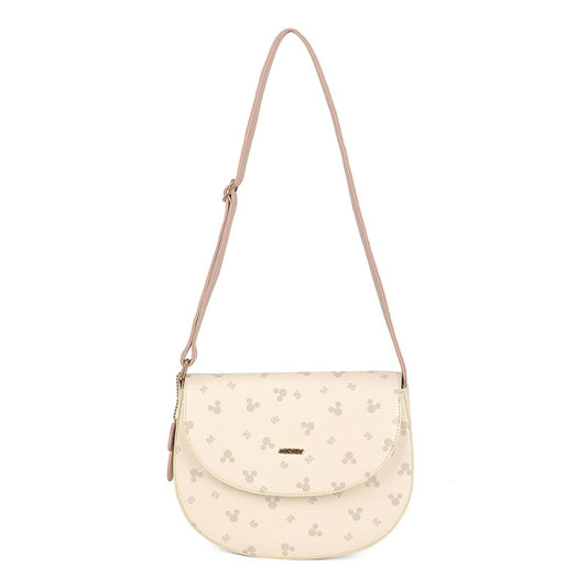 Women's Mickey Heads Beige Disney Crossbody Bag