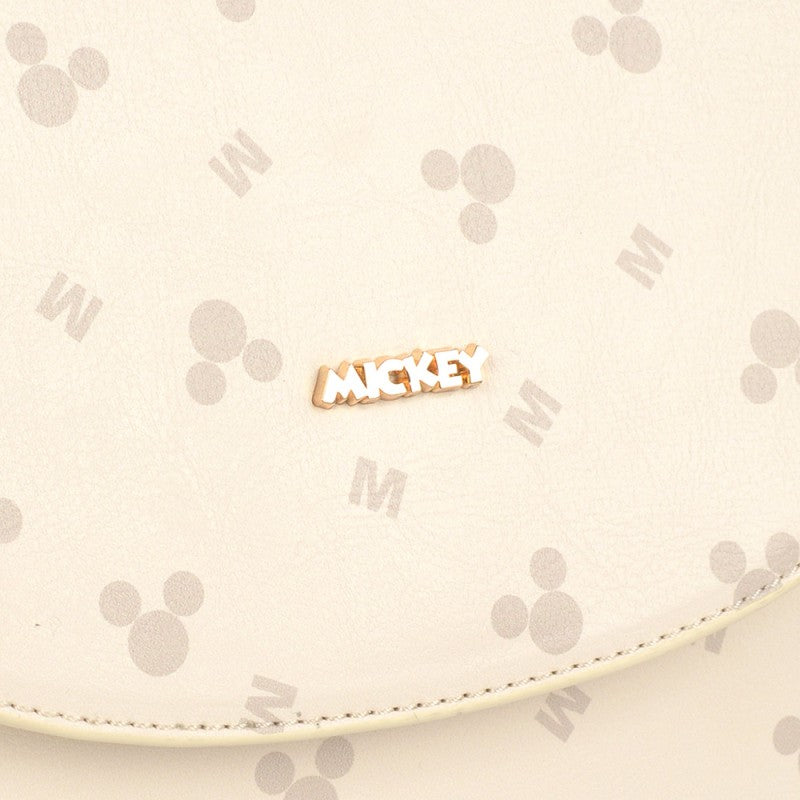 Bolsa Feminina Transversal Mickey Heads Bege Disney