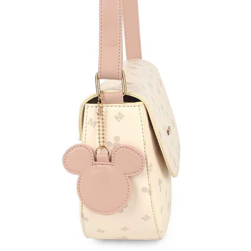 Bandolera De Mujer Mickey Heads Beis Disney