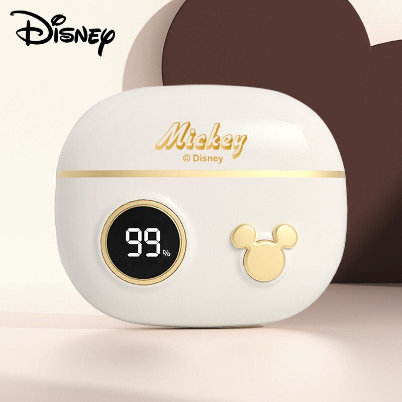 Fones de Ouvido Mickey Disney Gold TWS Bluetooth 5.2 Wireless