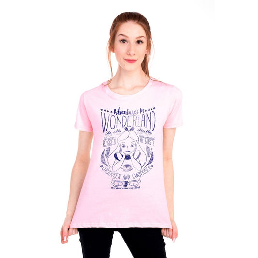 Camiseta Curiouser de Alicia en el País de las Maravillas para mujer