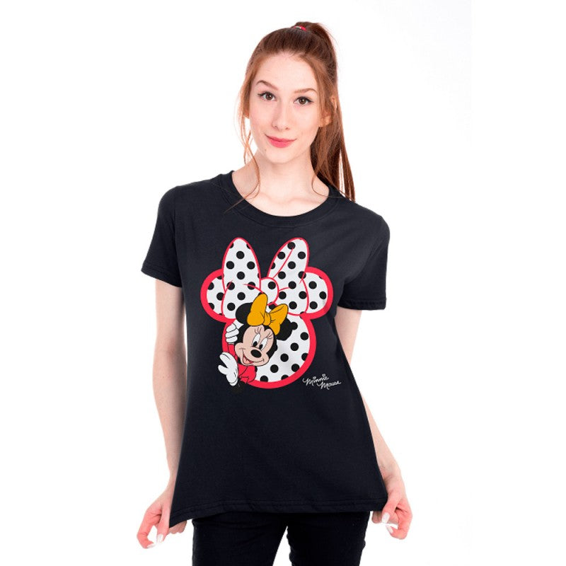 Camiseta Feminina Minnie Mouse Silhueta Disney