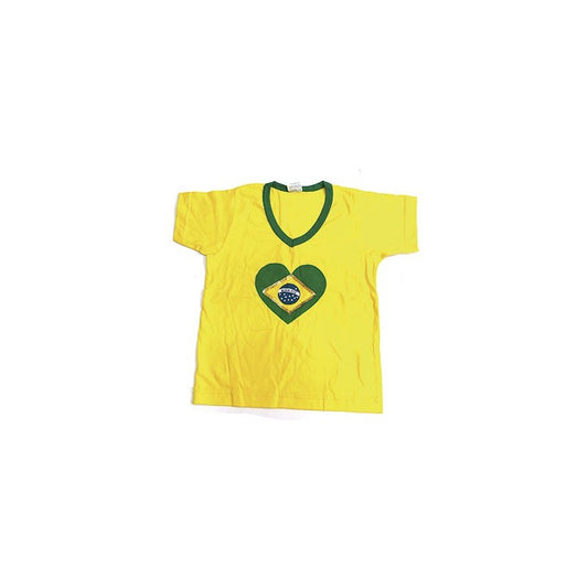 Camiseta Brasil Bebê Feminina Tam 1