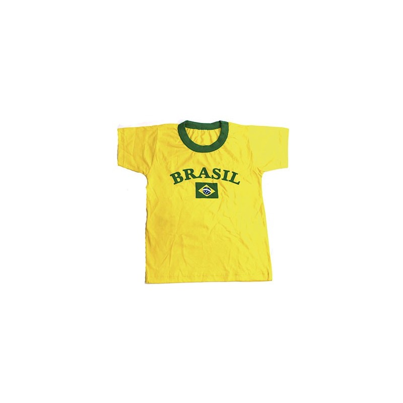 Camiseta Brasil Juvenil Unissex Tam 12