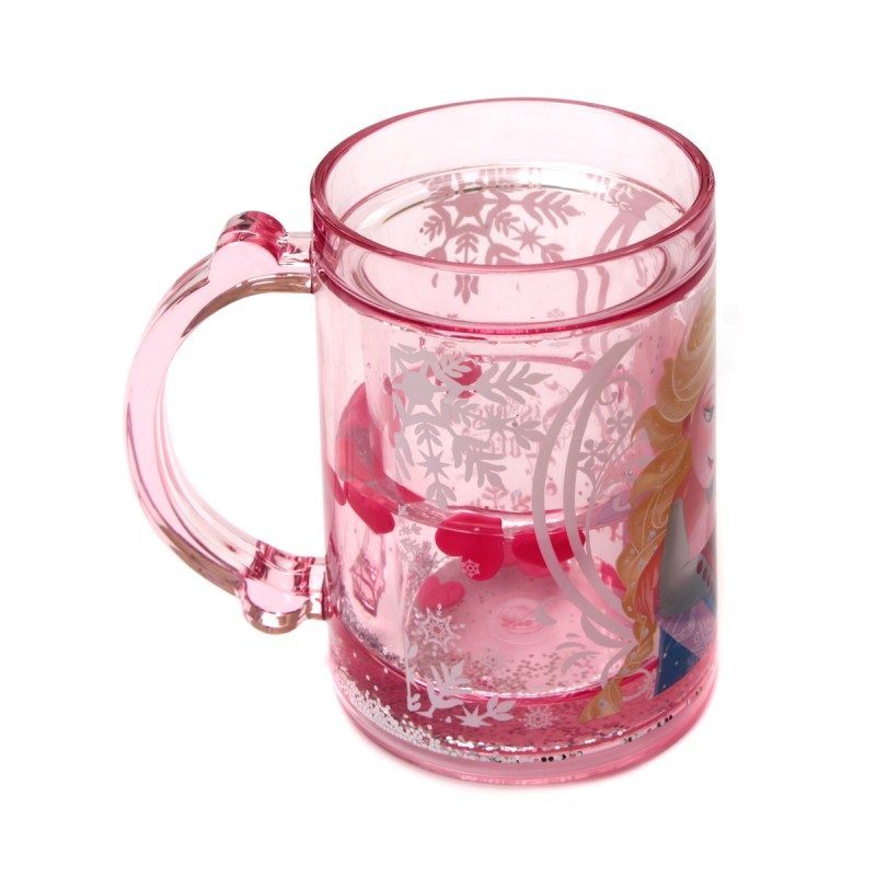 Taza Infantil Doble Capa con Anna y Elsa Frozen Gel 220mL