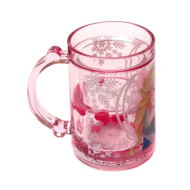 Caneca Infantil Dupla Camada com Gel Anna e Elsa Frozen 220mL