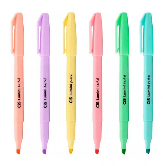 Kit de rotuladores de texto pastel Lumini - 6 colores